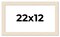22x12 Wide Barnwood Picture Frame with UV-Resistant Acrylic & Acid Free Backing, Available in 6 Paint Finishes - Grey, Brown, White, and Black